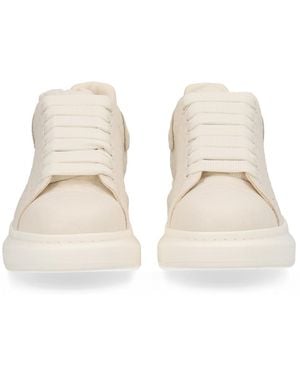 McQueen Oversize Trainer Shearling Trainers - Natural