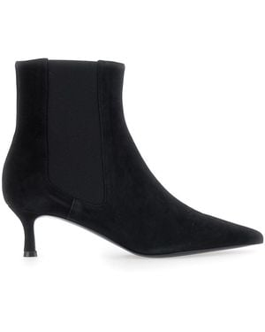 Pollini Ankle Boots Suede - Black