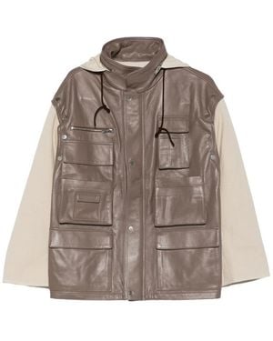 Niccolò Pasqualetti Carico Pocket Hooded Jacket - Brown