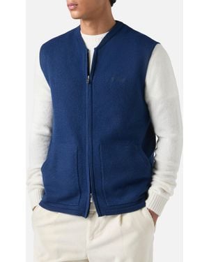 MC2 Saint Barth Sleeveless Vest Chioto Knitwear - Blue