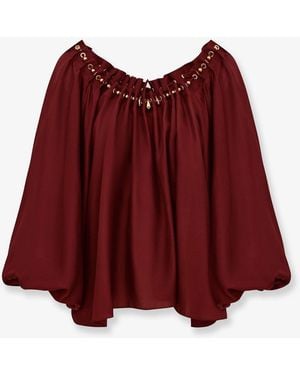 Zimmermann Aster Silk Shirt - Red