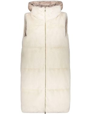 Herno Hooded Bodywarmer - Natural