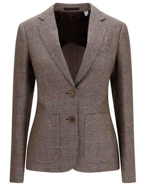 Burberry Wool Oves Aries Blazer Clothing - Brown