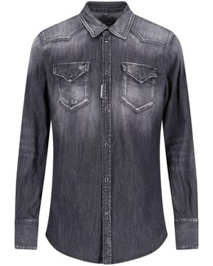 DSquared² Western Shirt - Blue