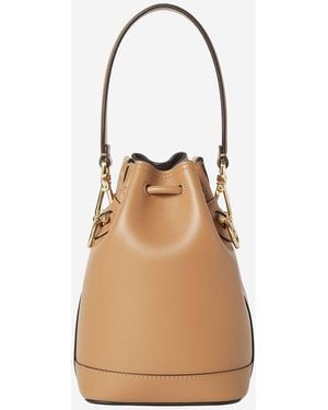 Fendi Mon Tresor Leather Bag Calf Shoulder - Natural