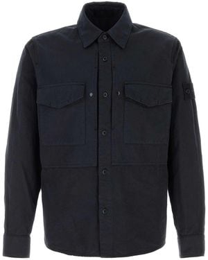 Stone Island Cotton Blend Shirt - Blue