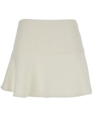 Gucci Skirt With Hidden Side Closure - Natural