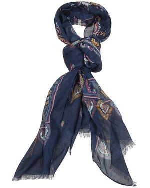 Etro Orfeo Scarf 70X200 Modalcashmere Sciarpa - Blue