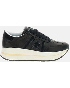 Premiata Sneakers Lamb Leather Calf Pu - Black