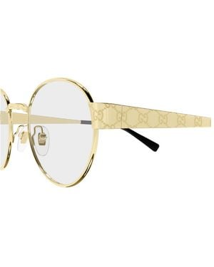 Gucci Gg1855O Linea Sign 001 Metal Occhiali Da Vista - Metallic