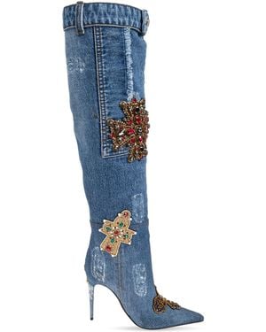 Dolce & Gabbana Dolce & Gabbana Heeled Boots - Blue