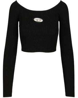 DIESEL Oval-D Top - Black