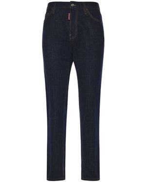 DSquared² Stretch Cotton Denim Jeans - Blue