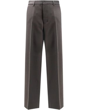 Ami Paris Virgin Wool Trousers - Grey