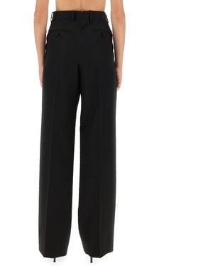 Tom Ford Wool Trousers With Pleats Trousers - Black