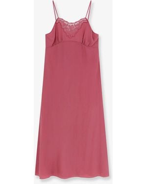 Chloé Silk Long Slipdress - Pink