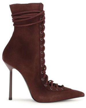 Le Silla Calf Leather Bos Taurus Lace-Up Boots - Brown