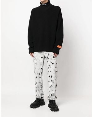 Heron Preston Ctnmb Knit Rollneck Jumper - Black