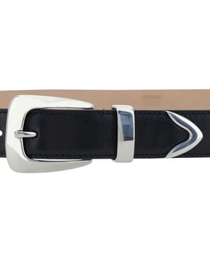 KHAITE Belt Benny Calf Leather - Black