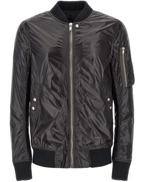 Rick Owens Nylon Bomber Clothing - Black