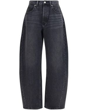 Alexander Wang Crystal Balloon Jeans Cotton - Blue