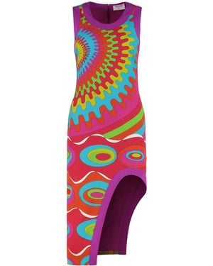 Emilio Pucci Bersaglio Asymmetric Dress - Red