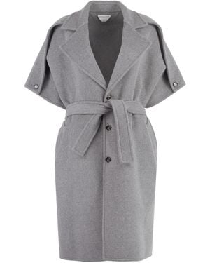 Bottega Veneta Wool And Cashmere Coat - Grey