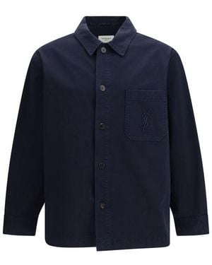 Saint Laurent Cotton Denim Jacket Clothing - Blue