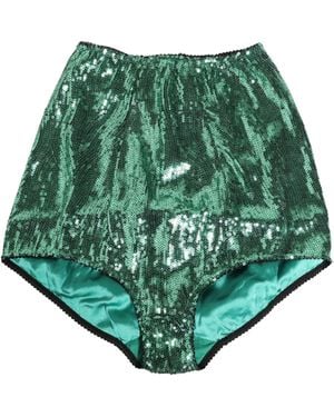 Dolce & Gabbana Sequin Nylon High Waist Girdle Underwear Clothing - Green