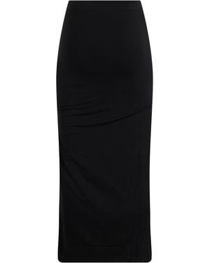 TOTEME Skirt Long Slim-Fit Viscose - Black
