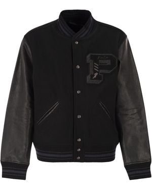 Polo Ralph Lauren Iconic Letterman Jacket - Black