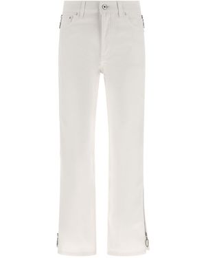 Rabanne Zip Jeans - White