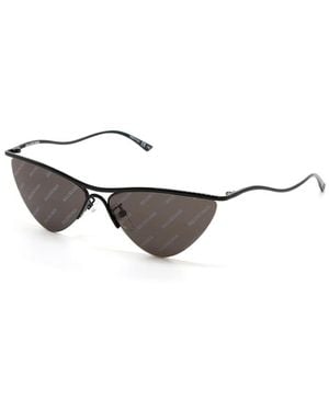 Balenciaga Sunglasses Cat Eye Semi Rim, Frame And With Brand Logo Lens Bb0093S001 - Metallic