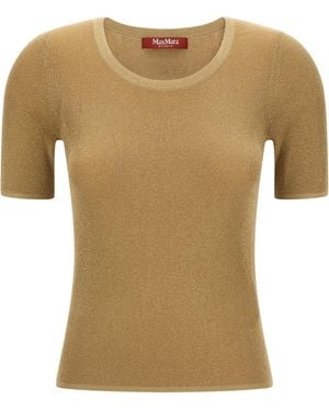 Max Mara Polyamide T-Shirt - Natural