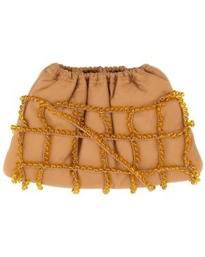 Alysi Mini Leather Bag - Brown