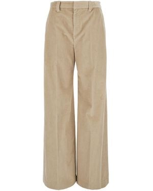 Brunello Cucinelli Pants Corduroy Cotton - Natural