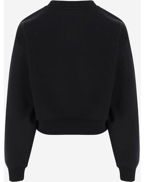 Patou Cotton Sweatshirt Logo - Black