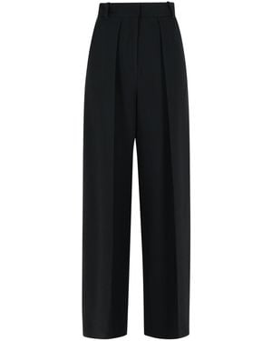 Khaite Maris Polyester Blend Trousers - Black