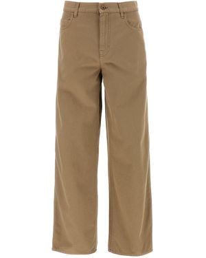 Burberry 5-Pocket Pants - Natural