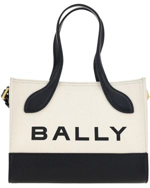 Bally Bally Color-Block Calf Leather Mini Bag - White