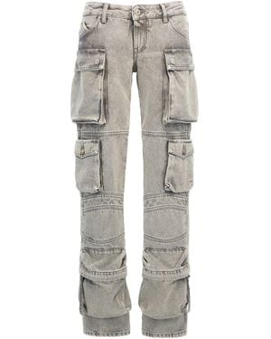 The Attico Essie Cargo Trousers - Grey