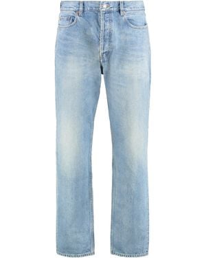Saint Laurent Mick 5-Pocket Jeans Cotton Regular & Straight-Leg - Blue