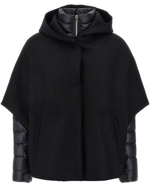 Herno 2-In-1 'Resort' Cape - Black