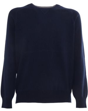 Kangra Crewneck Jumper - Blue