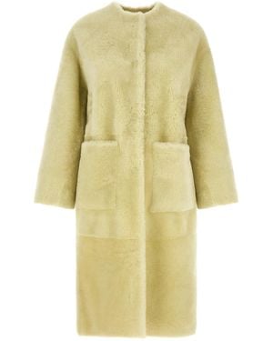 Blancha Lamb Fur Coat Clothing - Yellow
