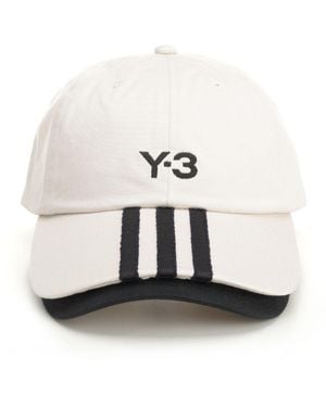 Y-3 Cotton Hat With Y-3 Hats - White