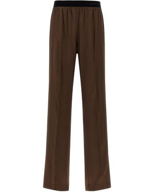Tom Ford Silk Trousers - Brown