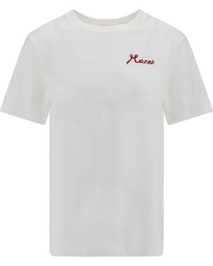 Marni Cotton T-Shirt T-Shirts - White