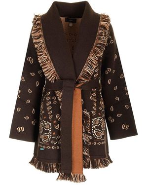 Alanui Bandana Cardigan - Brown