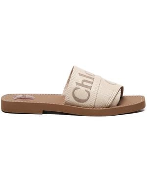 Chloé Woody Slides - White